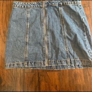 Denim mini skirt
